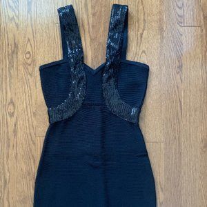 Black Marciano Tight Bandage Dress